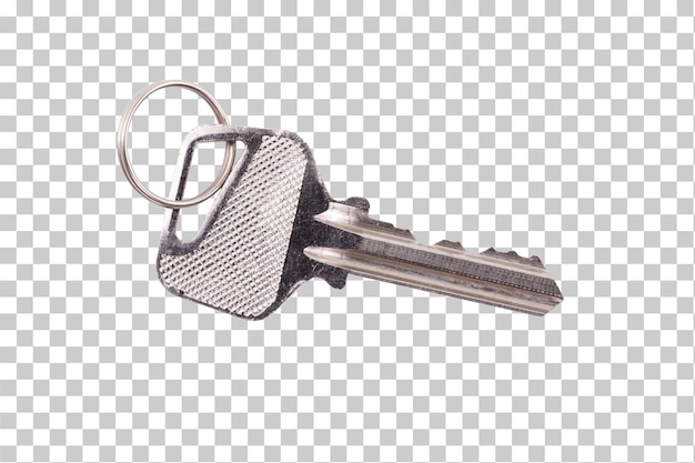 Silver key isolated