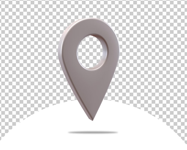 silver location map 3d gps pointer