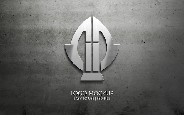 Silver Logo mockup