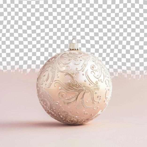 a silver ornament with a pattern of flowers on it