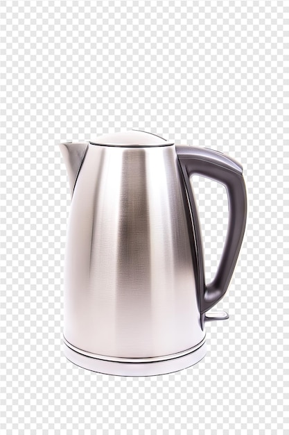 PSD a silver pitcher with a handle on it