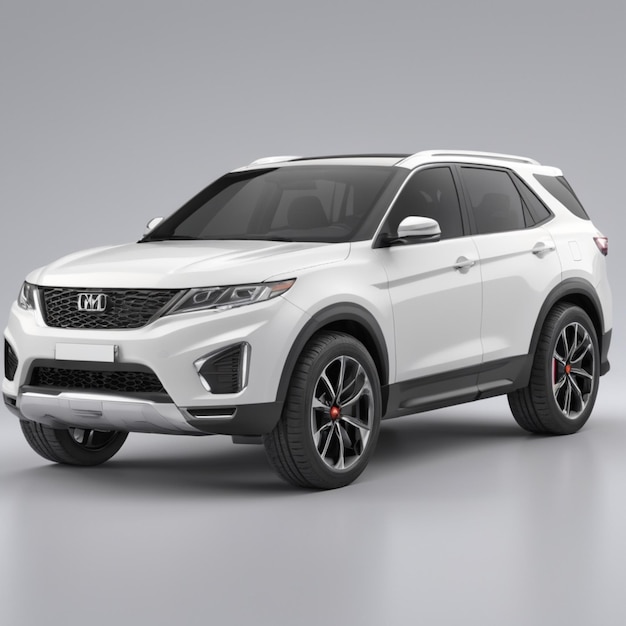 a silver suv with the word honda on the front