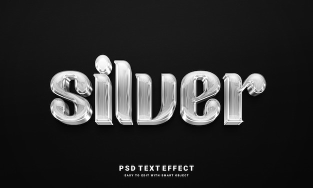 Silver Text Effect