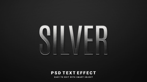 Silver text effect