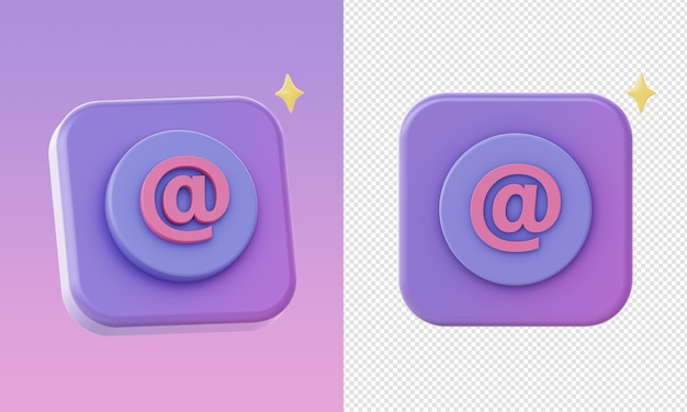 simple 3d purple add sign email icons for UI UX web mobile apps social media ads designs