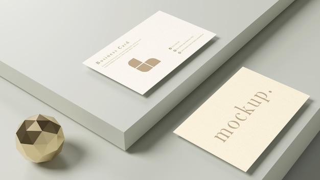 Simple business card mockup design