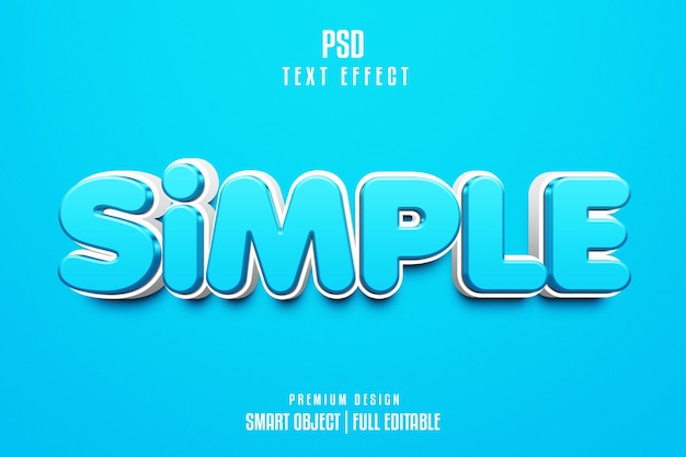 Simple Editable 3d Text Effect