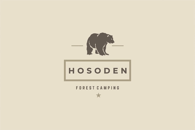 PSD simple logo for forest camping club