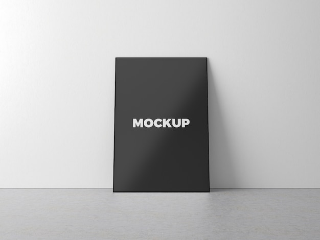 Simple minimal poster mockup