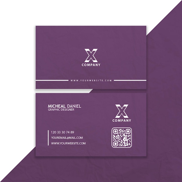 PSD simple modern business card template