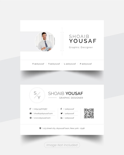 Simple Personal Business Card template design