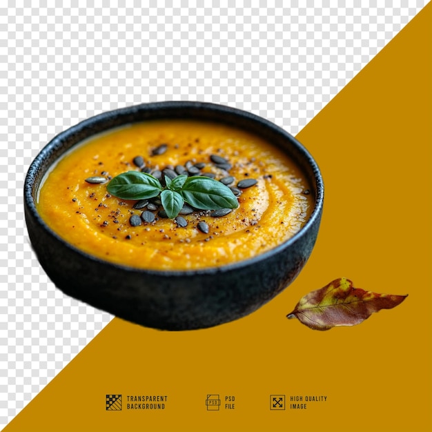 simple pumpkin soup image without background hd quality