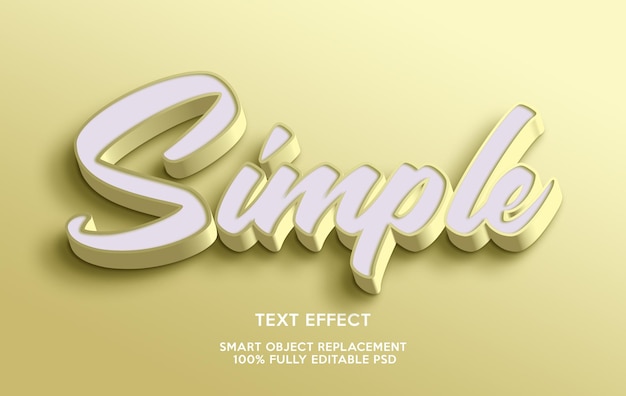 Simple text effect template