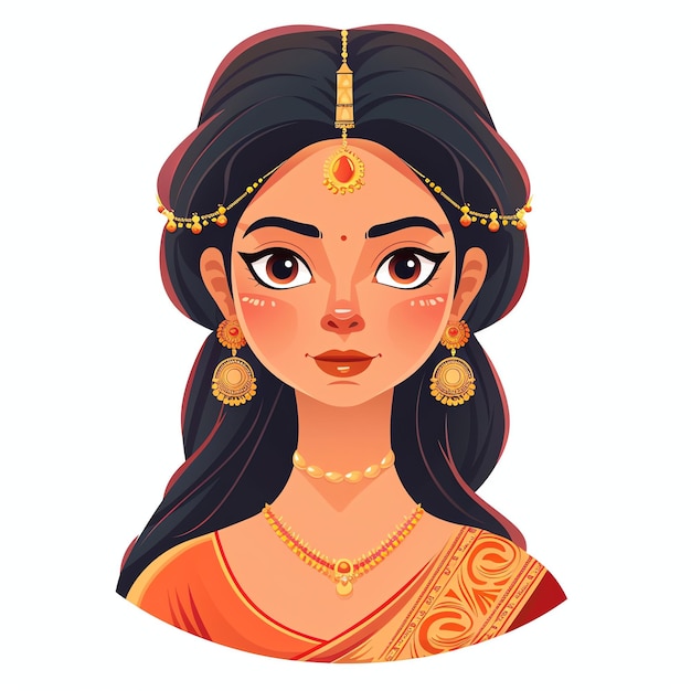 PSD sindoor indian illustration