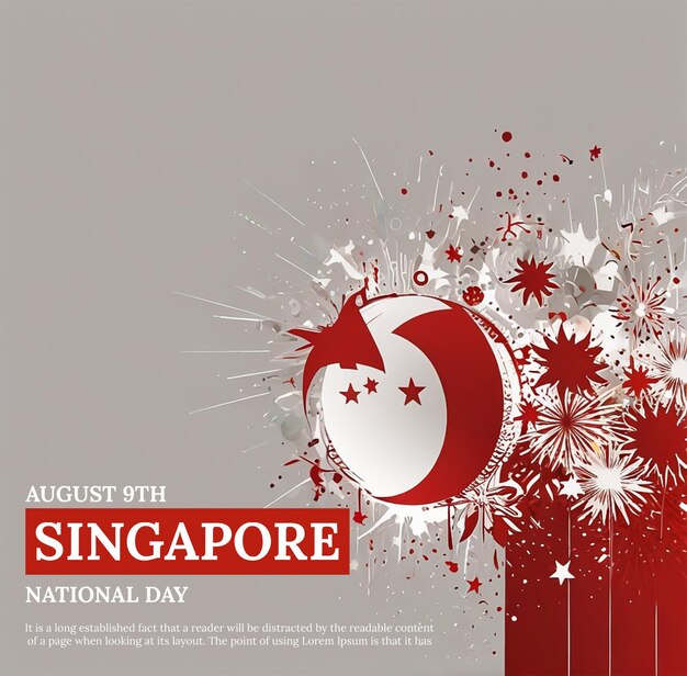 PSD singapore international day poster design