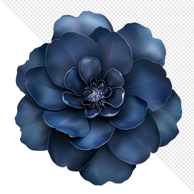 PSD a single blue flower