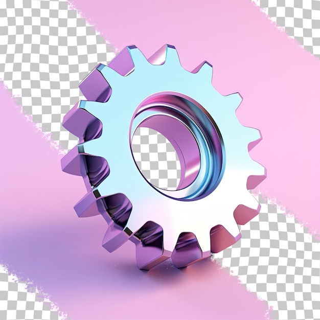 Single cog transparent background front view