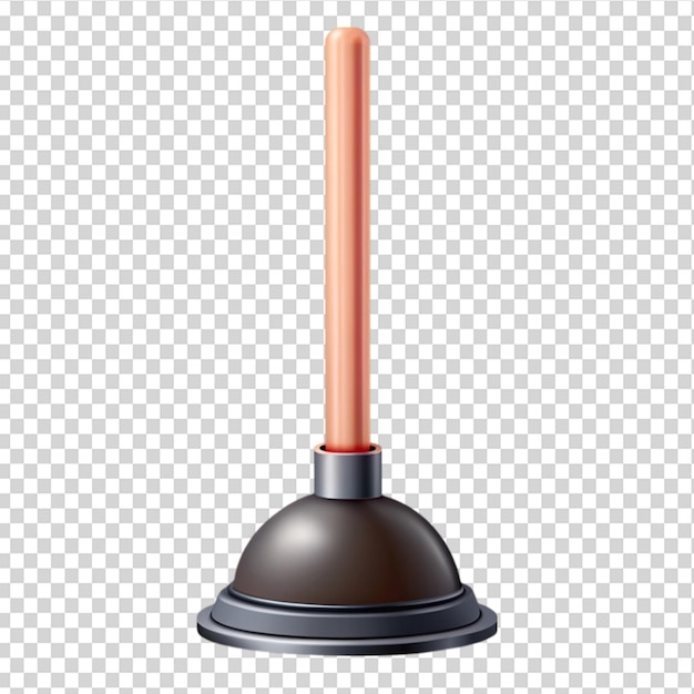 PSD a sink plunger isolated on transparent background