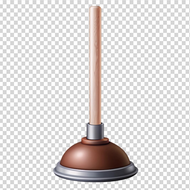 PSD a sink plunger isolated on transparent background