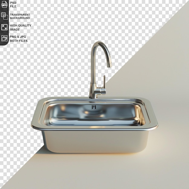 PSD sink on transparent background