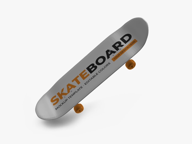 Skateboard Mockup Design Rendering Isolated