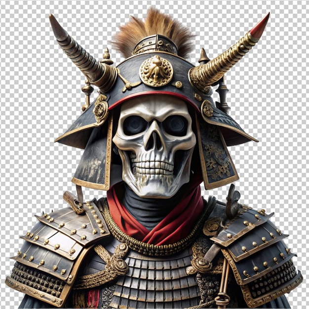 skeleton wearing samurai armor