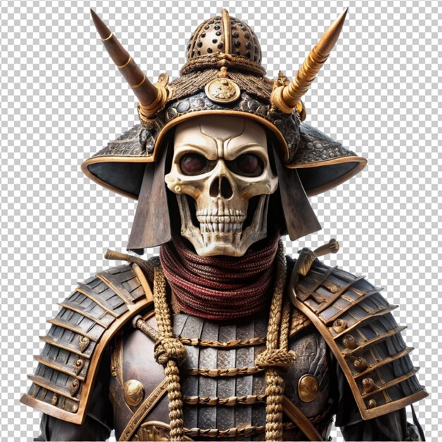 skeleton wearing samurai armor