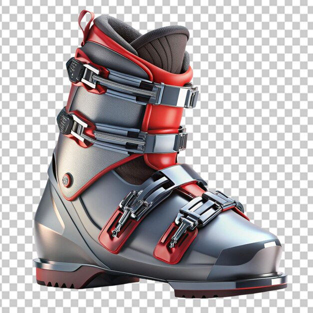 PSD ski boot rendering transparent background