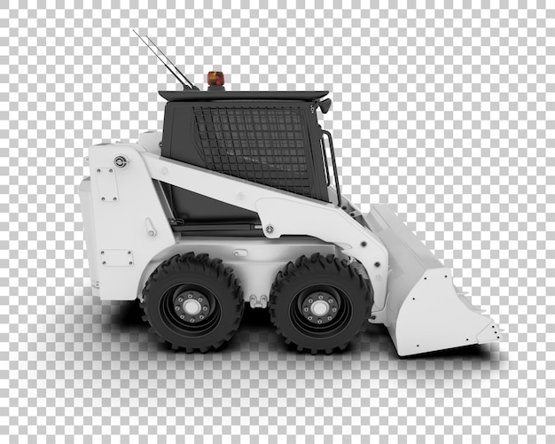 PSD skid steer isolated on background 3d rendering illustration