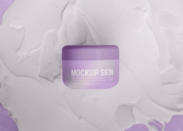 Skin care packaging mockup