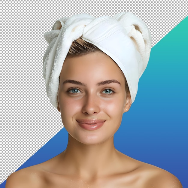 Skin model with head towel