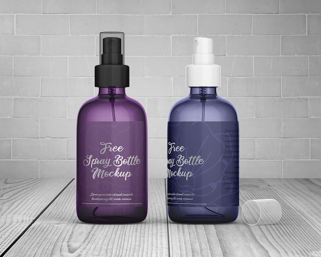 skincare bottle mockup cosmetic spray bottle mockup