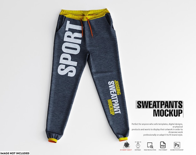 Skinny Joggins Pants Mockup