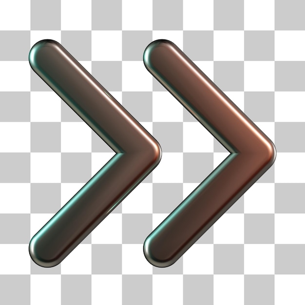 Skip Arrow Right 3D Icon