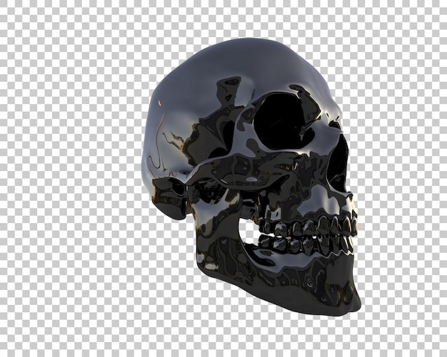 Skull isolated on background 3d rendering illustration