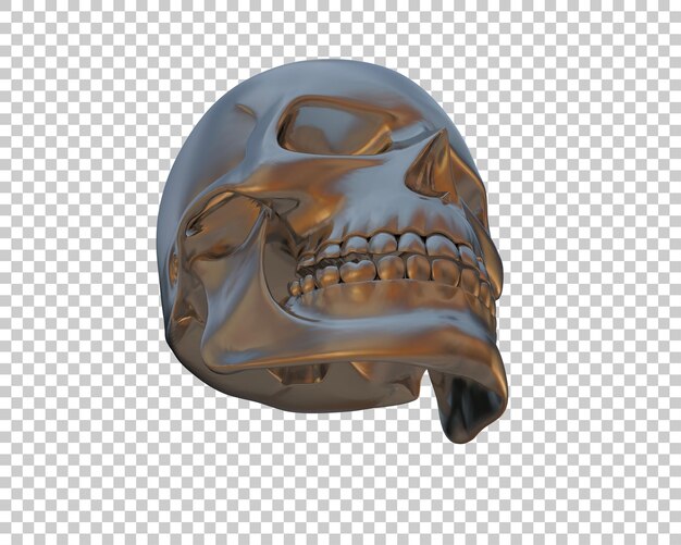 Skull isolated on background 3d rendering illustration