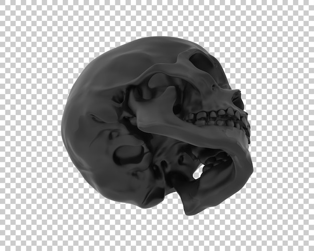 Skull isolated on background 3d rendering illustration