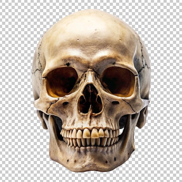 Skull Isolated on Transparent Background