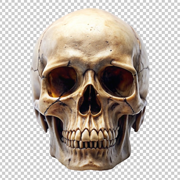 Skull Isolated on Transparent Background