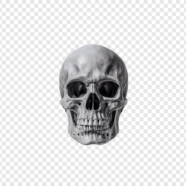 PSD skull on a transparent background