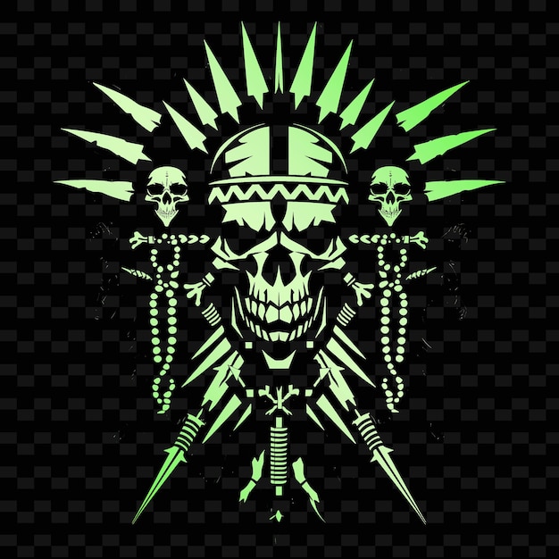 PSD a skull with a green background and the words quot god quot on it