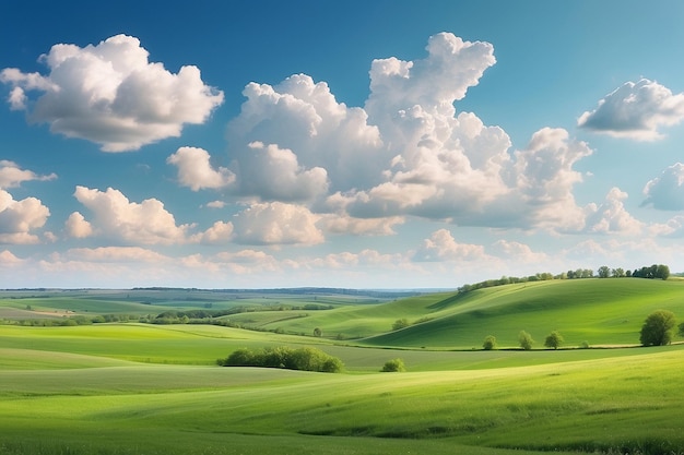 PSD sky and grassland landscape