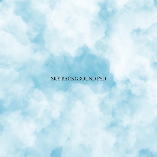 PSD sky with colourful and transparent background