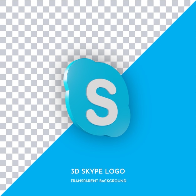 PSD skype app 3d style icon