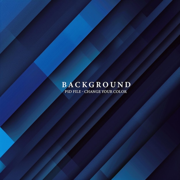 PSD sleek blue abstract background with diagonal stripes