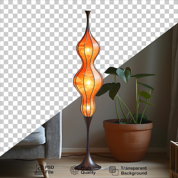 PSD sleek modern lamp with minimalist design