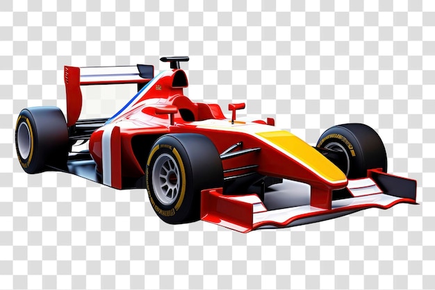 Sleek red Formula 1 car