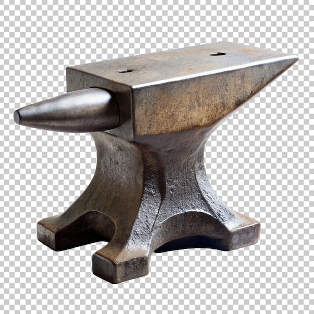 PSD a sleek silver anvil