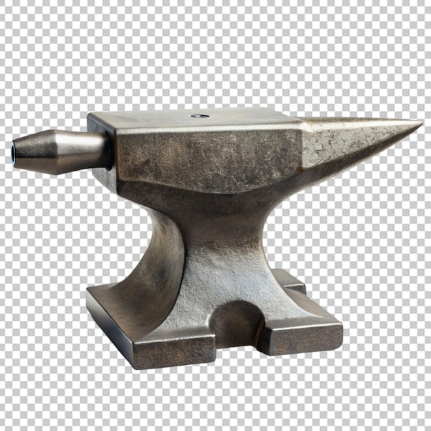 PSD a sleek silver anvil