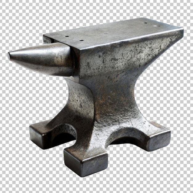 PSD a sleek silver anvil